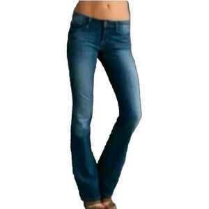 Joe's Jeans Wide Leg Phonx Denim  SIZE 29 Medium Flare Boot whiskering